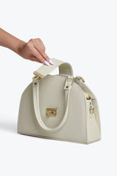 DOME SHAPED CROSSBODY - WHITE - M047